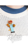 Erstwilder Whiskers M.D Brooch