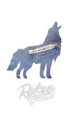 Erstwilder The Gallant Gray Wolf Brooch back