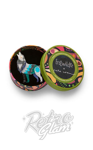 Erstwilder The Gallant Gray Wolf Brooch box