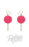 Erstwilder Wonka Lollypop Drop Earrings magenta
