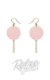 Erstwilder Wonka Lollypop Drop Earrings pink