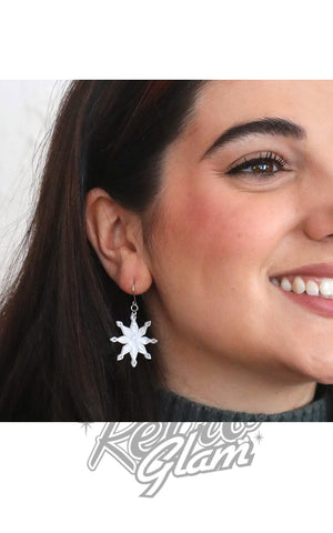christmas earrings snowflake