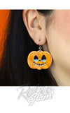 Jack O Lantern earrings orange