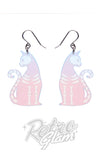 Erstwilder bone kitty drop earrings irridescent