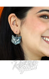 Cat drop earrings