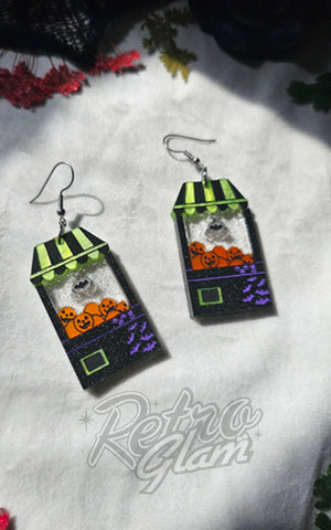 Fallen Pine Spooky Claw Machine Earrings