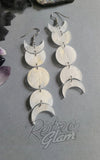 Fallen Pine Ivory Haze Full Moons Earrings 