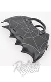 Black Bat Novelty Handbag spiderweb