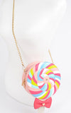 Lollipop Sweet Candy Novelty Handbag multi colour