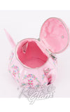 Teapot Handbag in pink interior