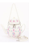 Teapot Handbag in White