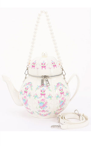 Teapot Handbag in White