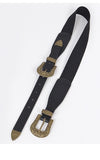 Silver antique finish western belt