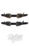 Double Buckle Western Belts in Antique Finish