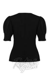 Hell Bunny Aria Top in Black cad back