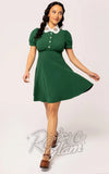 Hell Bunny Basil Dress in Green