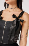 Hell Bunny Black Steel Corset detail