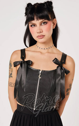 Hell Bunny Black Steel Corset