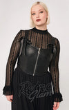 Hell Bunny Black Steel Corset plus size