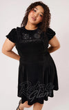 Hell Bunny Celeste Dress in Black plus sized