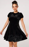 Hell Bunny Celeste Dress in Black mini gothic