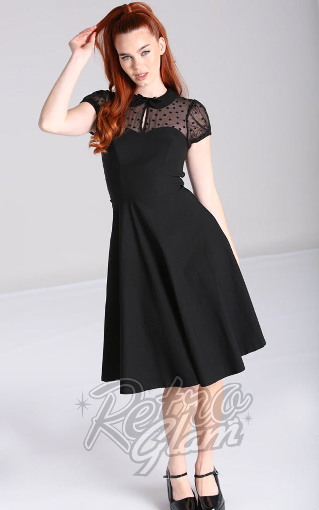 Hell Bunny Columbina Dress in Black - M left only