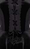 Hell Bunny Disenchanted Dress in Black lace up