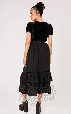 Hell Bunny Disenchanted Skirt in Black back