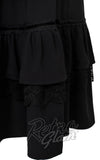 Hell Bunny Disenchanted Skirt in Black detail