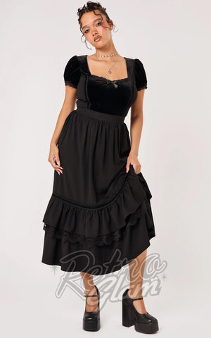 Hell Bunny Disenchanted Skirt in Black