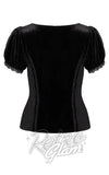 Hell Bunny Disenchanted Top In Black back cad