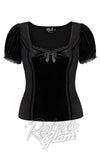Hell Bunny Disenchanted Top In Black cad