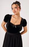 gothic velvet top