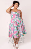 Hell Bunny Dreamland Midi Dress curvy pinup