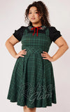 green plaid christmas dress 