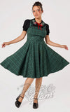 Pinafore in Green Plaid