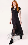 Hell Bunny Edith Dress in Black gothic