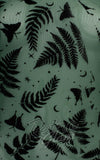 Fern and luna moth print top