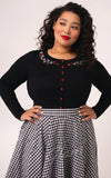 Hell Bunny Francoise Strawberries Cardigan plus sized