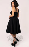 Hell Bunny Gina Dress in Black back