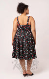 Hell Bunny Isobel Dress in Strawberry Print plus sized back