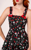 Hell Bunny Isobel Dress in Strawberry Print  detail