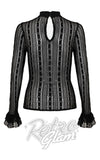Hell Bunny Maude Top in Black - Pre-Order