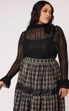 Hell Bunny Maude Top in Black - Pre-Order
