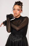 Hell Bunny Maude Top in Black - Pre-Order