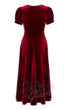 Hell Bunny Medusa Dress in Burgundy cad back