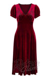 Hell Bunny Medusa Dress in Burgundy cad