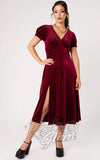Hell Bunny Medusa Dress in Burgundy