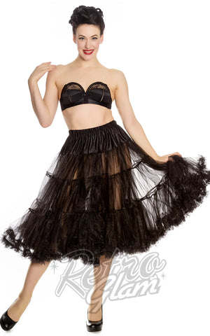 Hell Bunny Penelope Petticoat in Black