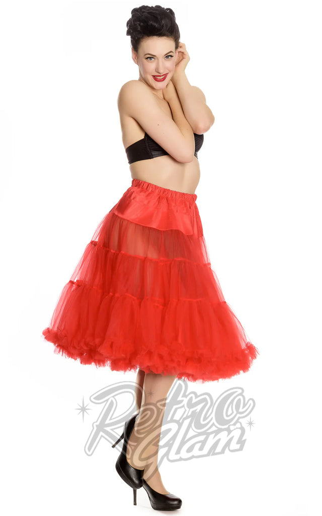 Hell Bunny Penelope Petticoat in Red - XL/2XL only